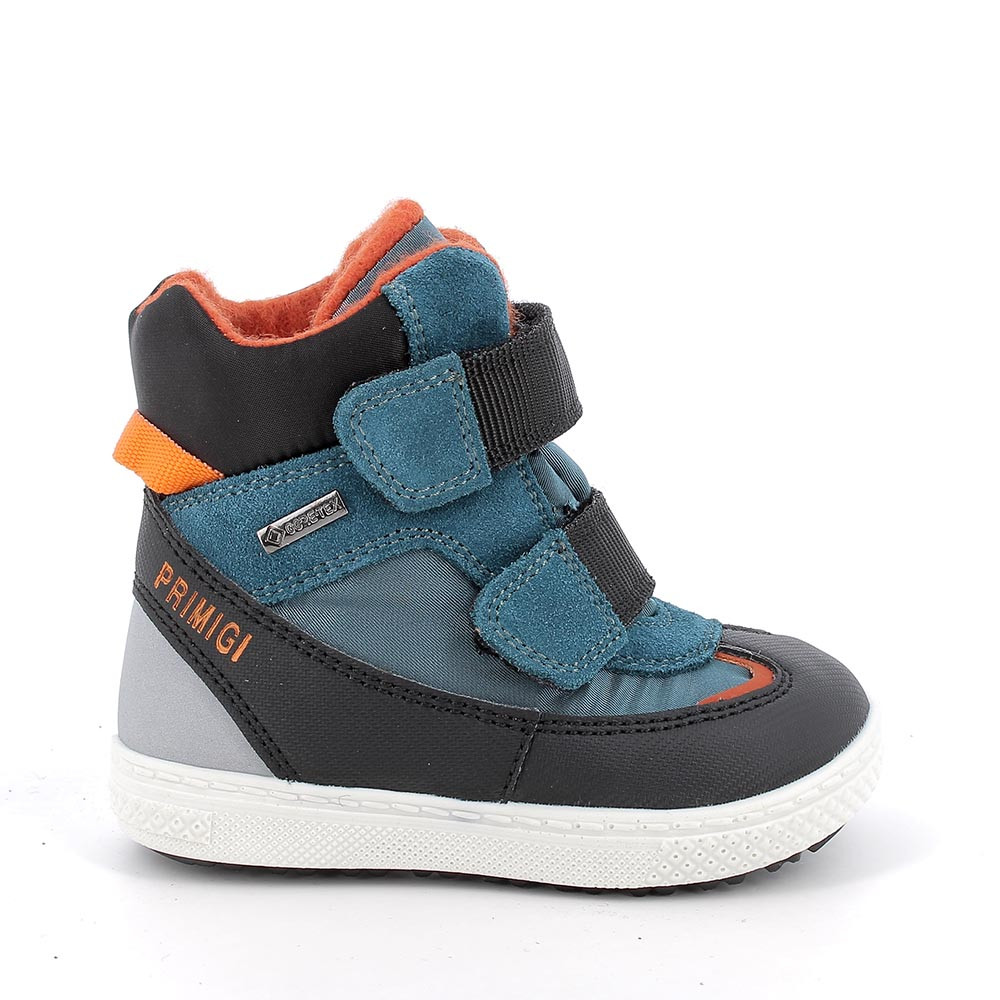 Scarponcini&#x20;gore-tex&#x20;da&#x20;bambino&#x20;turchese&#x20;con&#x20;strap