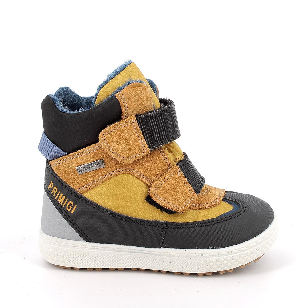 Scarponcini&#x20;gore-tex&#x20;da&#x20;bambino&#x20;giallo&#x20;con&#x20;strap