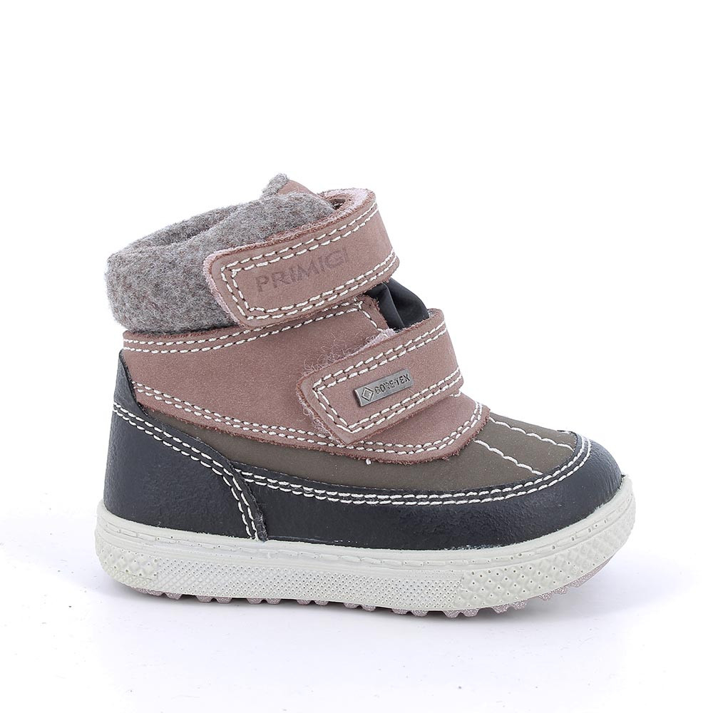 Scarponcini&#x20;gore-tex&#x20;da&#x20;bambino&#x20;beige&#x20;con&#x20;strap