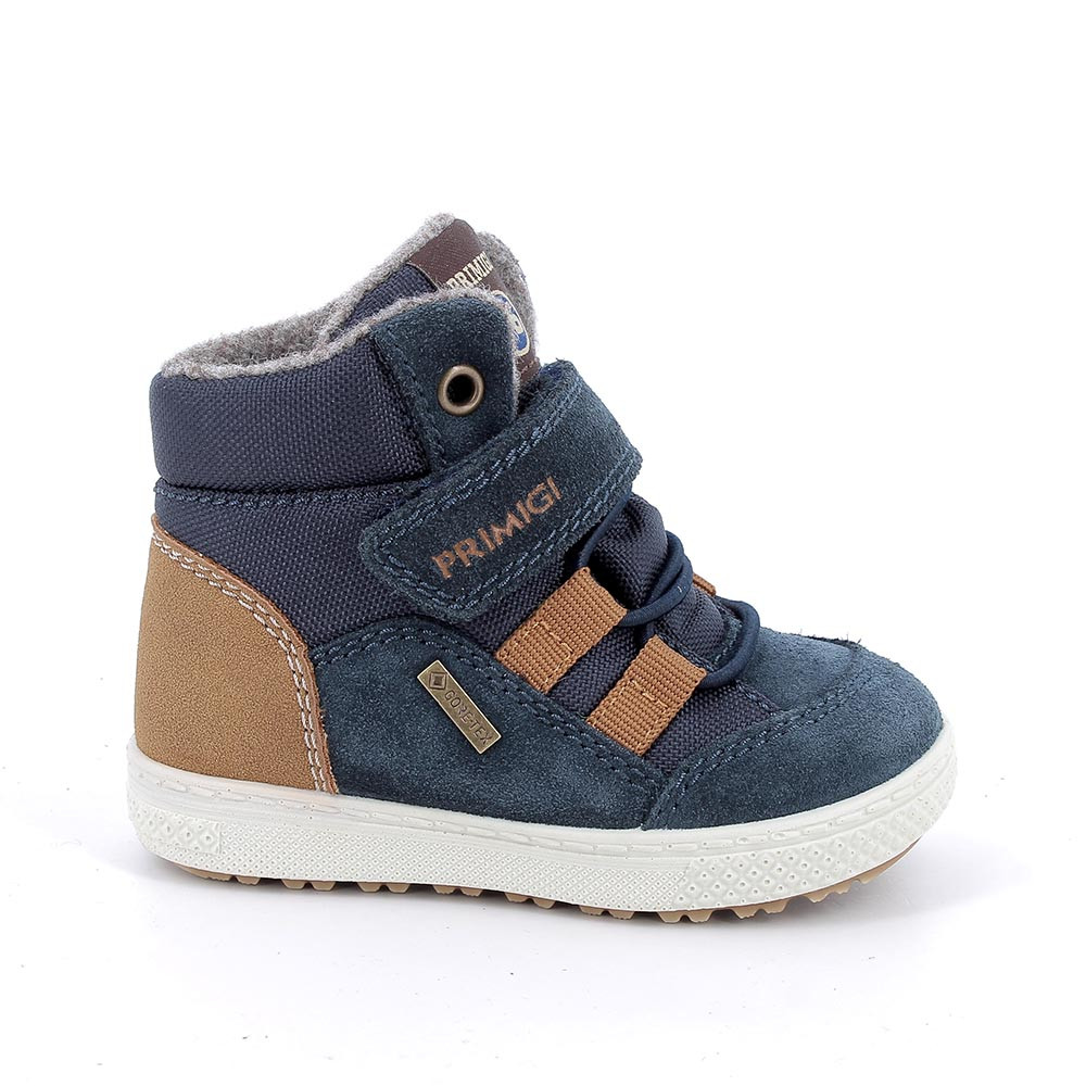 JUNGE&#x20;GORE-TEX&#x20;STIEFELETTEN&#x20;BLAU&#x20;MIT&#x20;VELCRO