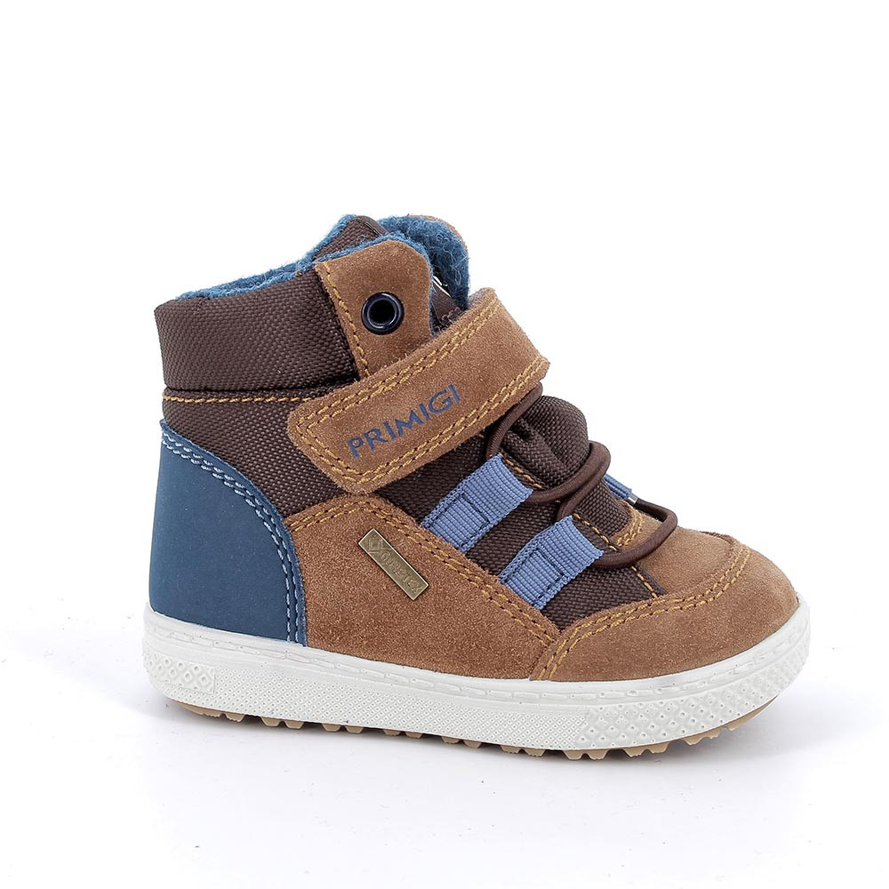 Scarponcini&#x20;gore-tex&#x20;da&#x20;bambino&#x20;marrone&#x20;con&#x20;strap