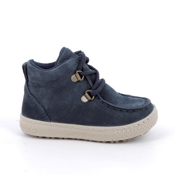 Scarpe da bambino blu con lacci Scarpe da bambino blu con lacci