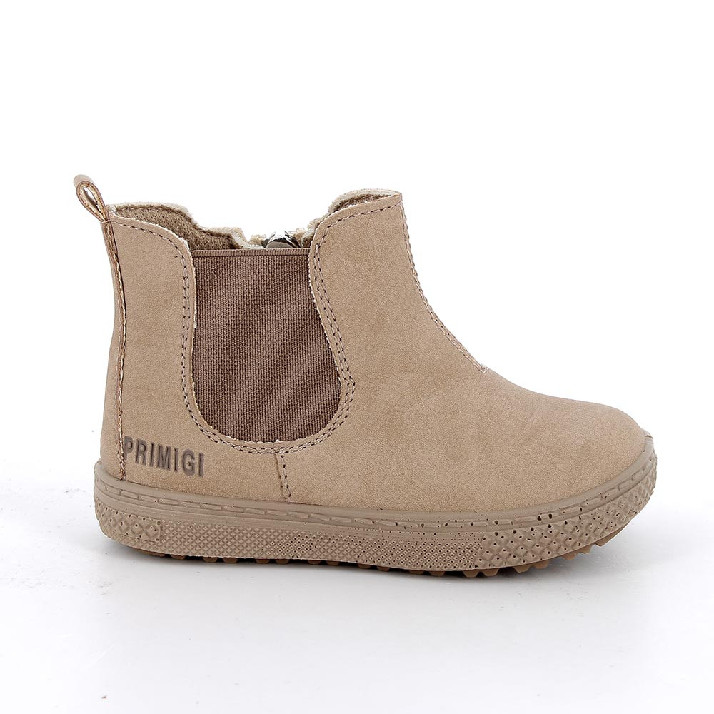 Stivaletti da bambino beige con zip