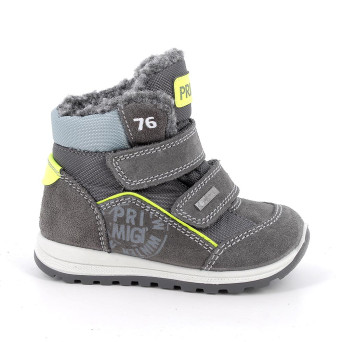 Botines con gore-tex para niño gris con velcro Botines con gore-tex para niño gris con velcro