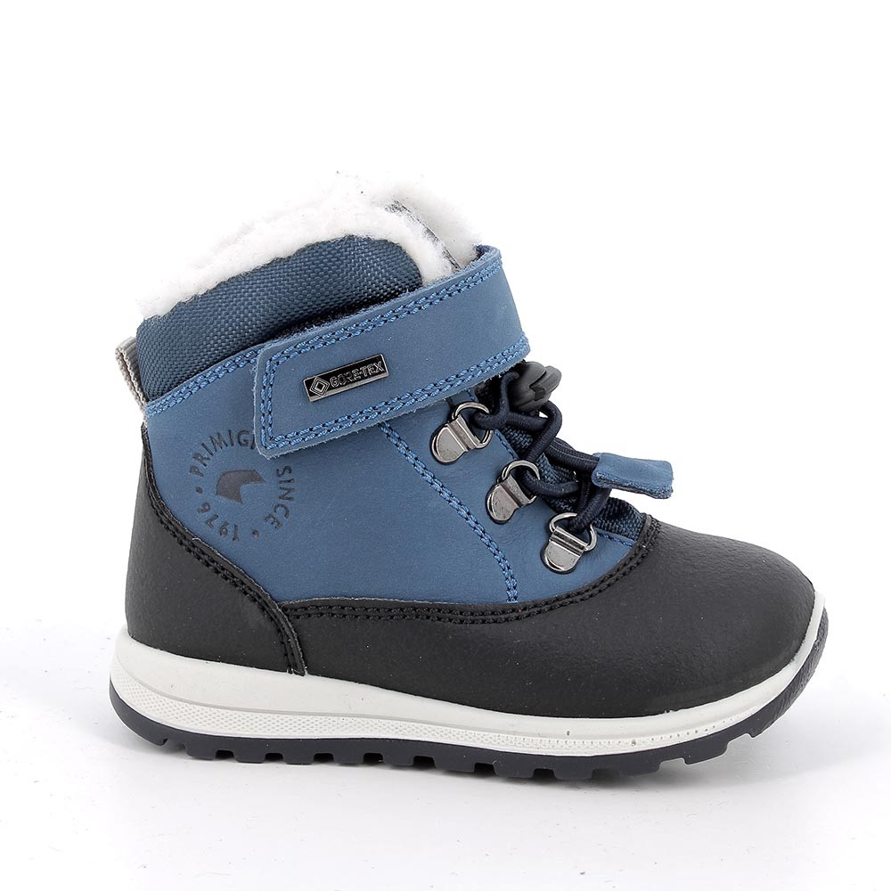 Scarponcini gore-tex da bambino blu con strap