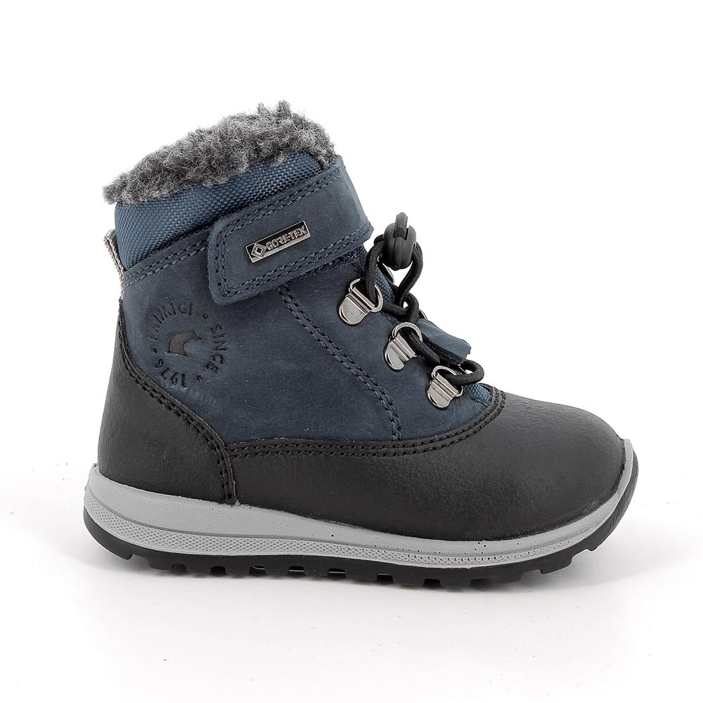 Scarponcini gore-tex da bambino blu con strap