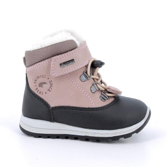 Scarponcini gore-tex da bambina rosa con strap Scarponcini gore-tex da bambina rosa con strap