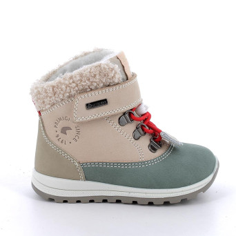 Scarponcini gore-tex da bambina beige con strap Scarponcini gore-tex da bambina beige con strap