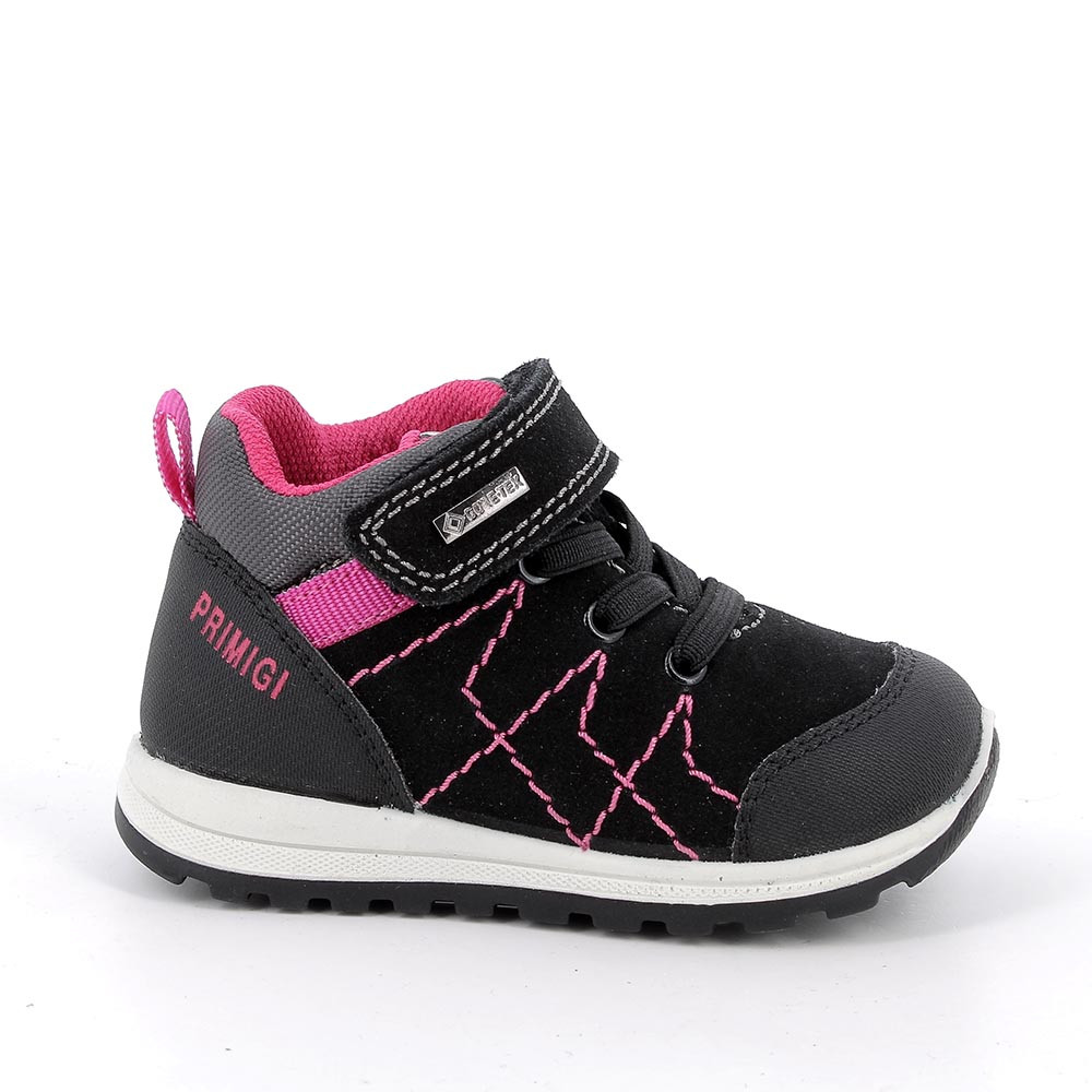 Sneakers&#x20;gore-tex&#x20;da&#x20;bambina&#x20;nero&#x20;con&#x20;strap