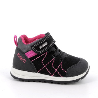 Sneakers gore-tex da bambina nero con strap Sneakers gore-tex da bambina nero con strap
