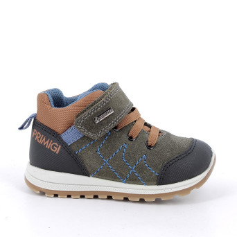 Sneakers gore-tex da bambino verde con strap Sneakers gore-tex da bambino verde con strap
