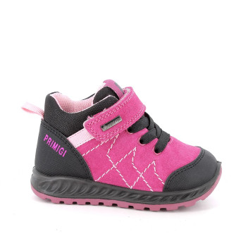 Sneaker gore-tex pour fille fuxia avec velcro Sneaker gore-tex pour fille fuxia avec velcro