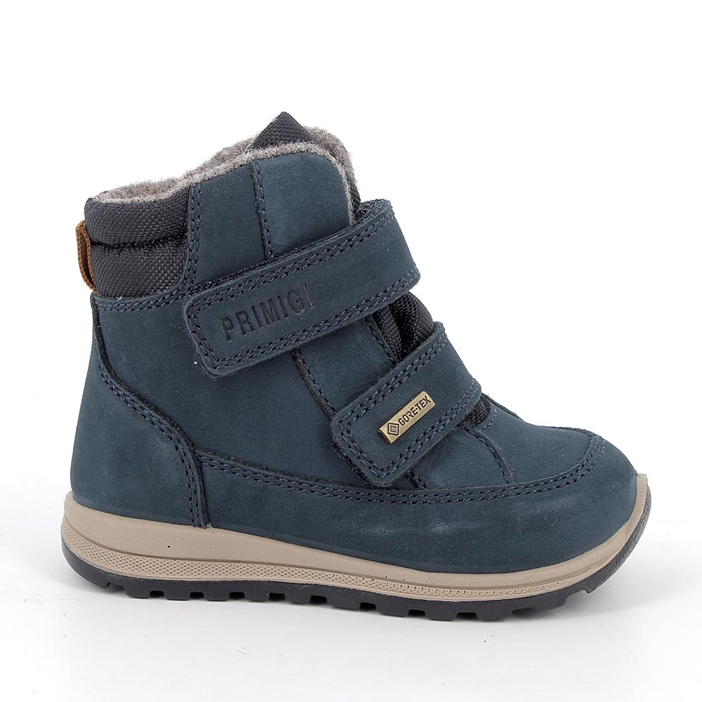 Scarponcini gore-tex da bambino blu con strap