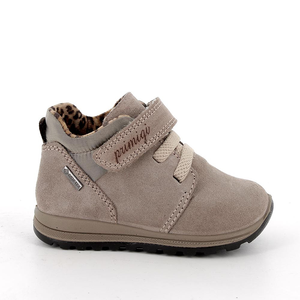 Scarpe&#x20;gore-tex&#x20;da&#x20;bambina&#x20;beige&#x20;con&#x20;strap
