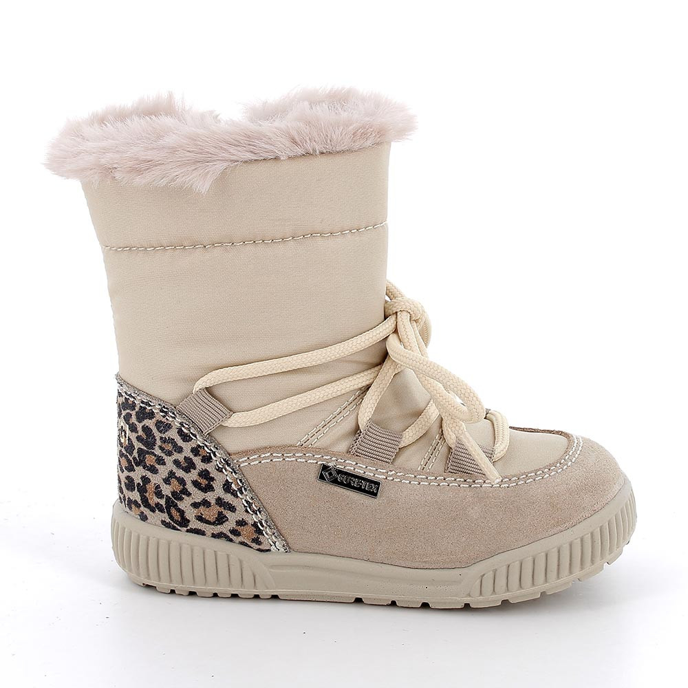 Stivali&#x20;gore-tex&#x20;da&#x20;bambina&#x20;beige&#x20;con&#x20;zip