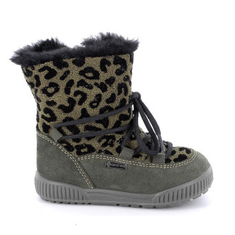 Stivali gore-tex da bambina verde con zip Stivali gore-tex da bambina verde con zip