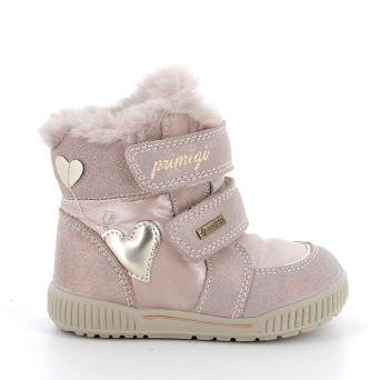 Stivaletti gore-tex da bambina rosa con strap Stivaletti gore-tex da bambina rosa con strap