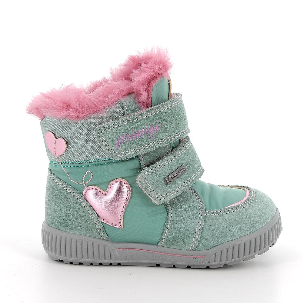 M&#xC4;DCHEN&#x20;GORE-TEX&#x20;STIEFELETTEN&#x20;GRUEN&#x20;MIT&#x20;VELCRO