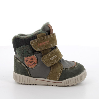 JUNGE GORE-TEX STIEFELETTEN GRUEN MIT VELCRO JUNGE GORE-TEX STIEFELETTEN GRUEN MIT VELCRO