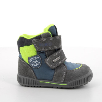 JUNGE GORE-TEX STIEFELETTEN GRAU MIT VELCRO JUNGE GORE-TEX STIEFELETTEN GRAU MIT VELCRO