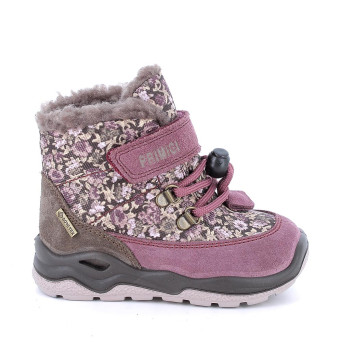 Gore-tex boots for girls purple and brown with velcro Gore-tex boots for girls purple and brown with velcro