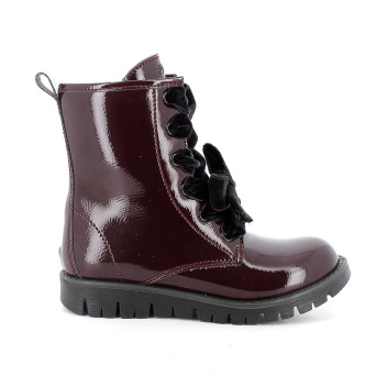 Boots for girls burgundy with zip Boots for girls burgundy with zip