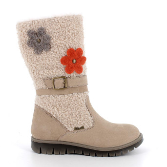 Botte gore-tex pour fille beige avec zip Botte gore-tex pour fille beige avec zip