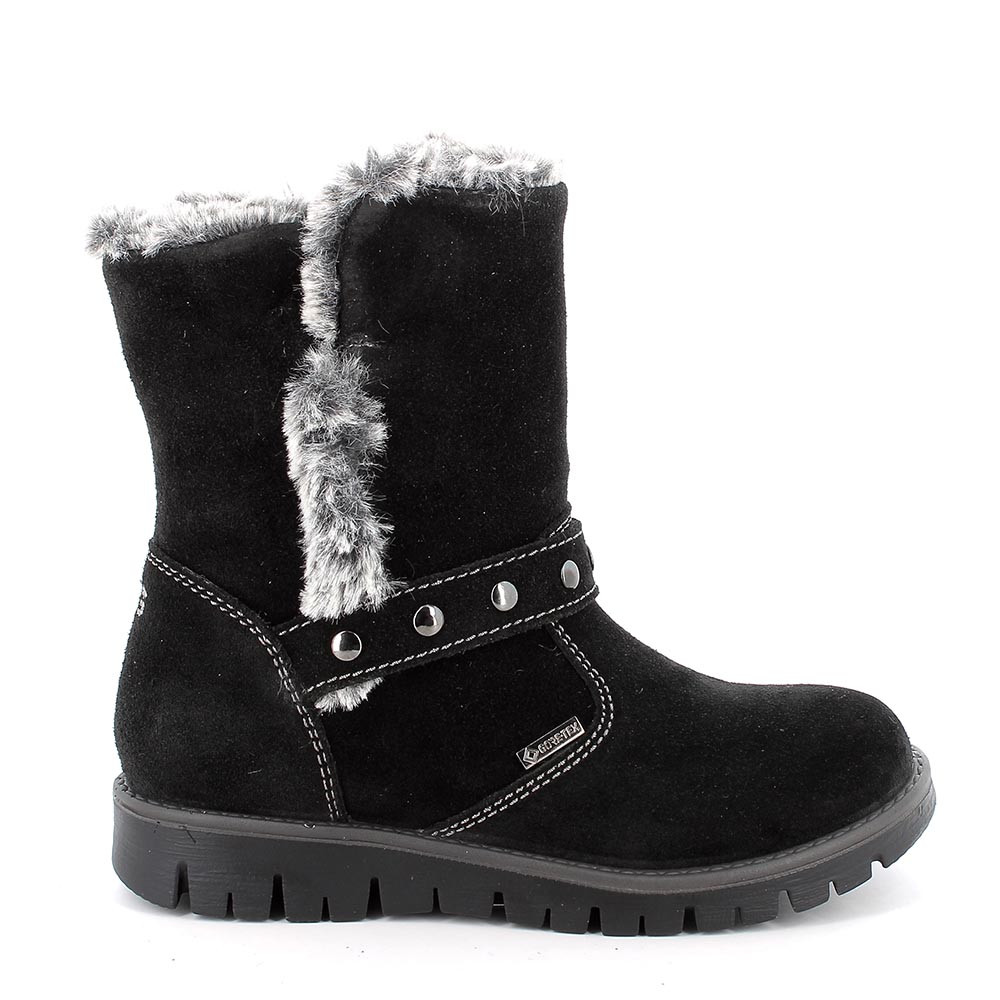 Medias&#x20;botas&#x20;gore-tex&#x20;para&#x20;ni&#xF1;a&#x20;negro&#x20;con&#x20;cremallera