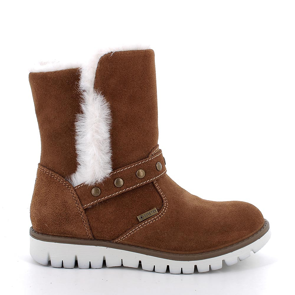 Medias&#x20;botas&#x20;gore-tex&#x20;para&#x20;ni&#xF1;a&#x20;marron&#x20;con&#x20;cremallera