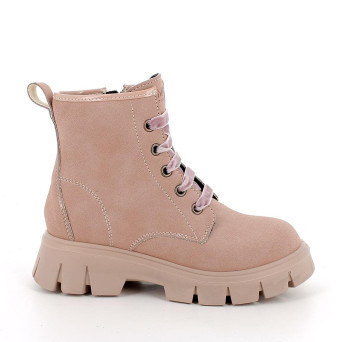 Bottillon pour fille rose avec zip Bottillon pour fille rose avec zip