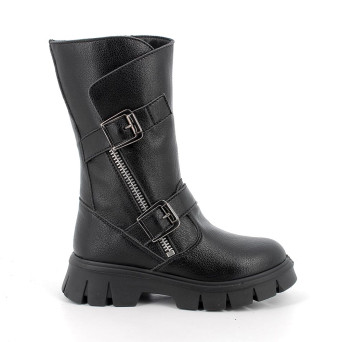 Boots for girls black with zip Boots for girls black with zip