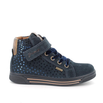 Sneakers gore-tex da bambina blu con strap Sneakers gore-tex da bambina blu con strap
