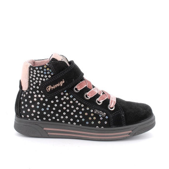 Sneakers gore-tex da bambina nero con strap Sneakers gore-tex da bambina nero con strap