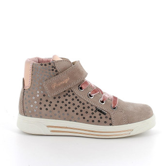 Sneakers gore-tex da bambina beige con strap Sneakers gore-tex da bambina beige con strap