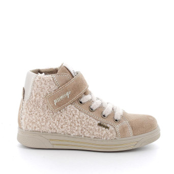 Sneakers gore-tex da bambina beige con strap Sneakers gore-tex da bambina beige con strap