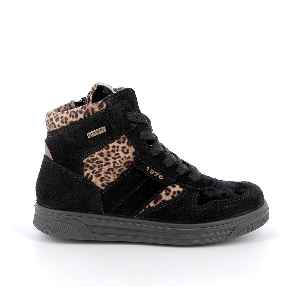 Sneakers&#x20;gore-tex&#x20;da&#x20;bambina&#x20;nero&#x20;con&#x20;zip