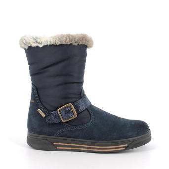 Полусапожки с мембраной gore-tex для девочек с молнией, синий Полусапожки с мембраной gore-tex для девочек с молнией, синий
