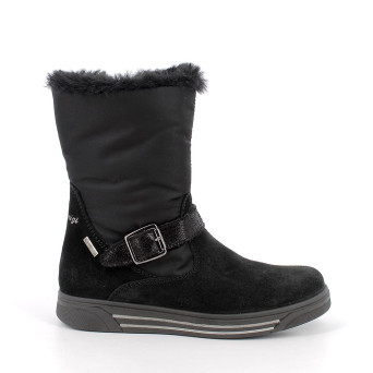 Stivaletti gore-tex da bambina nero con zip Stivaletti gore-tex da bambina nero con zip