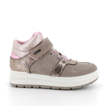 Sneakers gore-tex da bambina beige con strap Sneakers gore-tex da bambina beige con strap