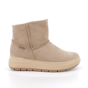 Stivaletti gore-tex da bambina beige con zip Stivaletti gore-tex da bambina beige con zip