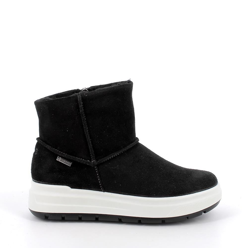 Stivaletti gore-tex da bambina nero con zip