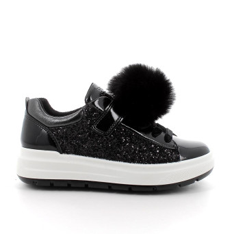 Scarpe da bambina nero con strap Scarpe da bambina nero con strap