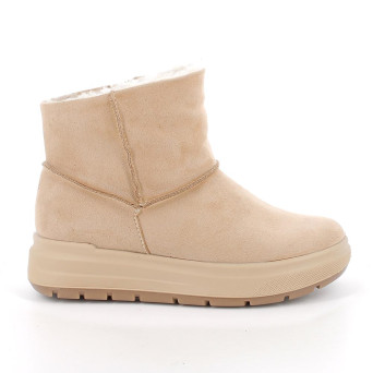 Half boots for girls beige with zip Half boots for girls beige with zip