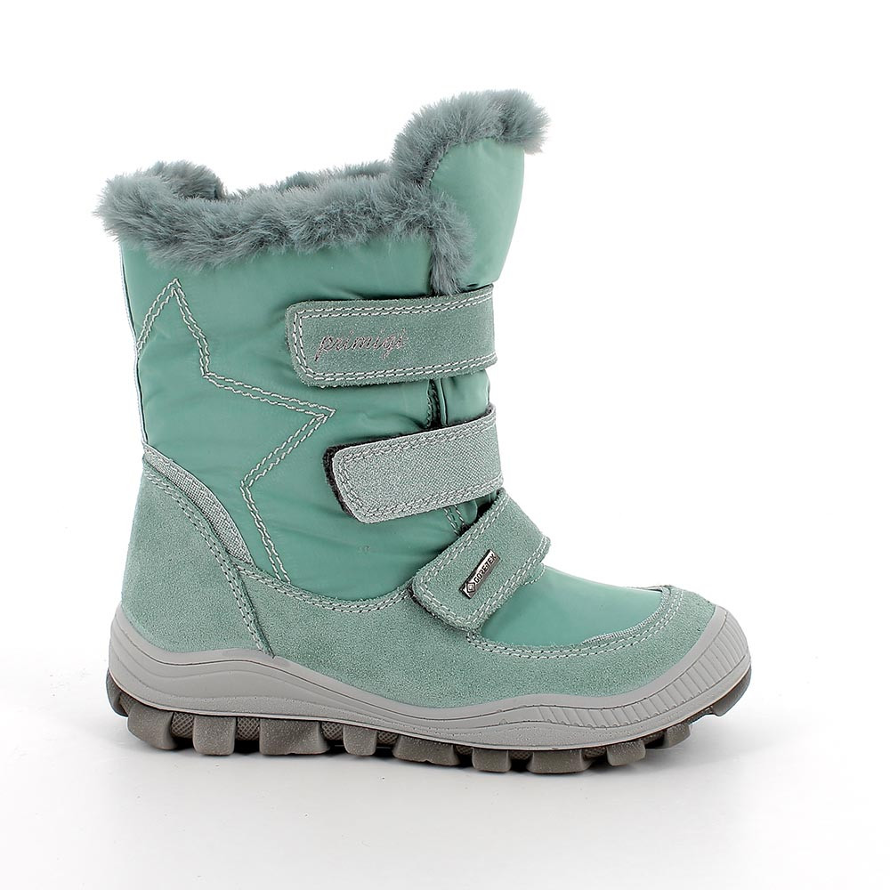 Stivaletti&#x20;gore-tex&#x20;da&#x20;bambina&#x20;verde&#x20;con&#x20;strap