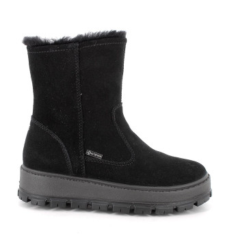 Stivaletti gore-tex da bambina nero con zip Stivaletti gore-tex da bambina nero con zip