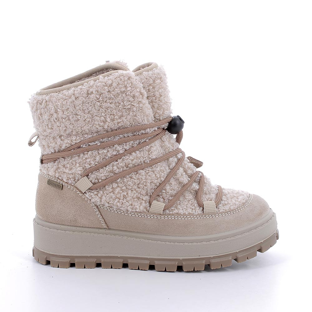 Stivaletti&#x20;gore-tex&#x20;da&#x20;bambina&#x20;beige&#x20;con&#x20;elastico