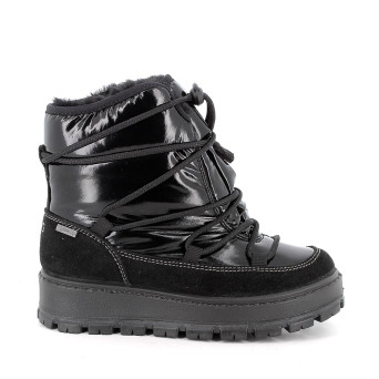 Bottillon gore-tex pour fille noir avec elastique Bottillon gore-tex pour fille noir avec elastique