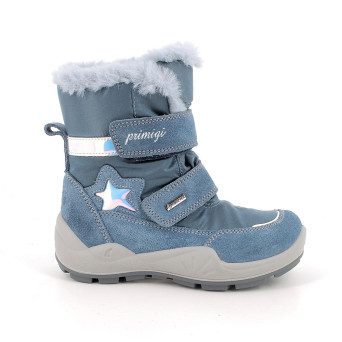 Bottillon gore-tex pour fille bleu clair avec velcro Bottillon gore-tex pour fille bleu clair avec velcro