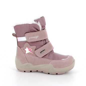 Bottillon gore-tex pour fille rose avec velcro Bottillon gore-tex pour fille rose avec velcro