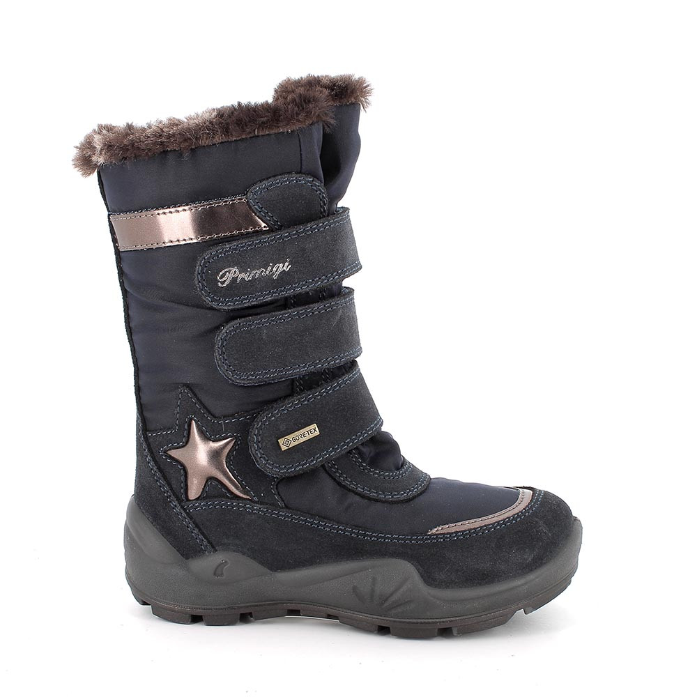 M&#xC4;DCHEN&#x20;GORE-TEX&#x20;STIEFEL&#x20;BLAU&#x20;MIT&#x20;VELCRO